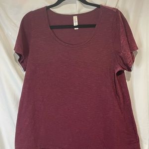 Red LuLaRoe shirt